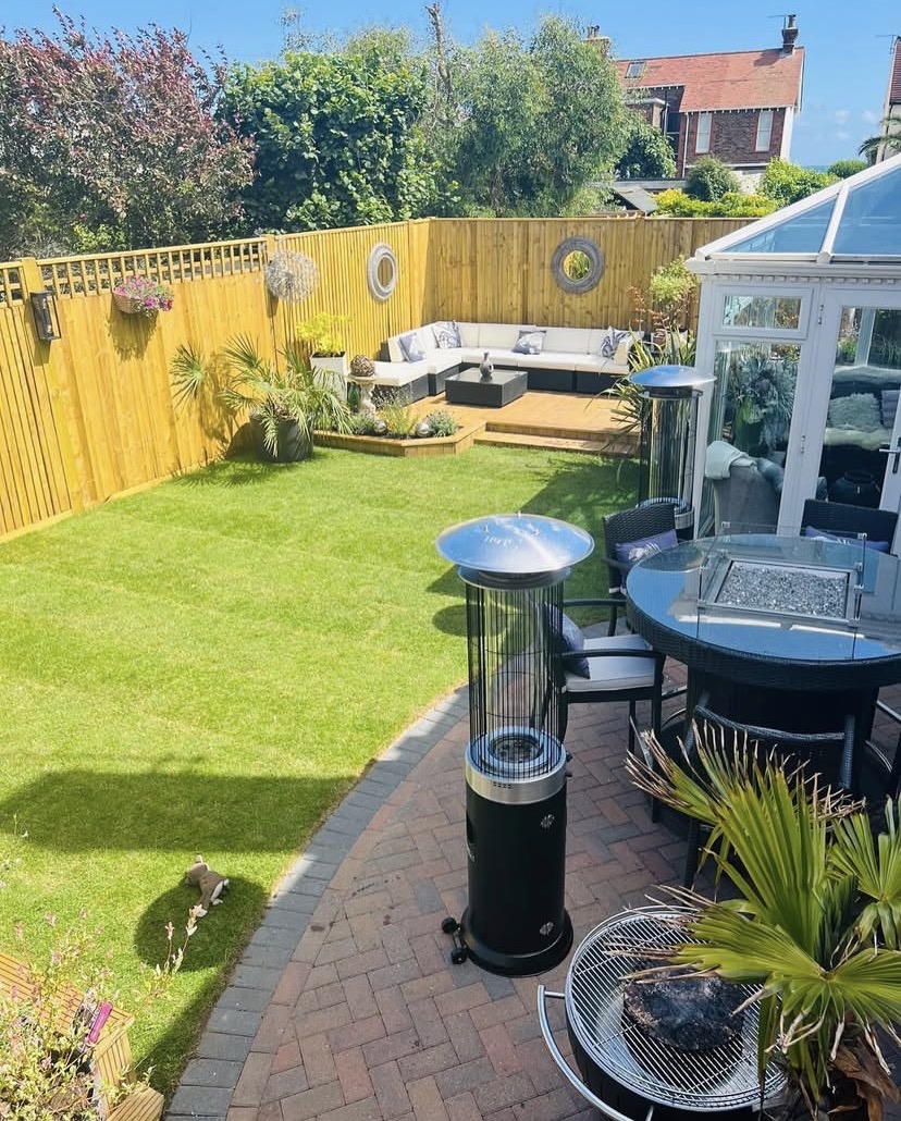 Worthing garden makeover, fencing and decking.
